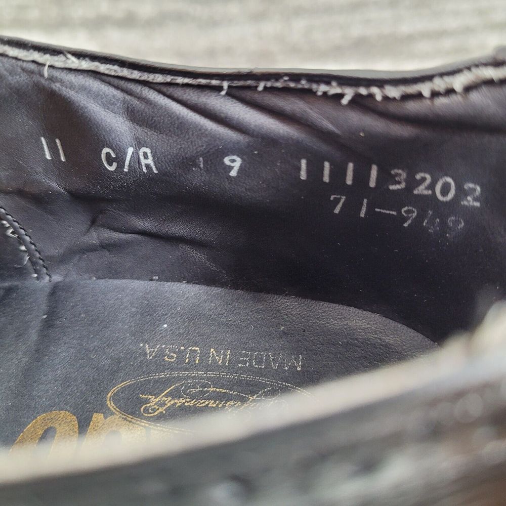 Sebago Vintage Roamers Dover Oxford Black Leather Dress Shoes w/Box Mens Size 11 - Picture 12 of 12